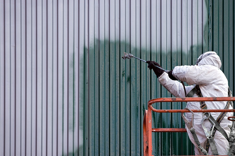 Painting a Commercial Wall